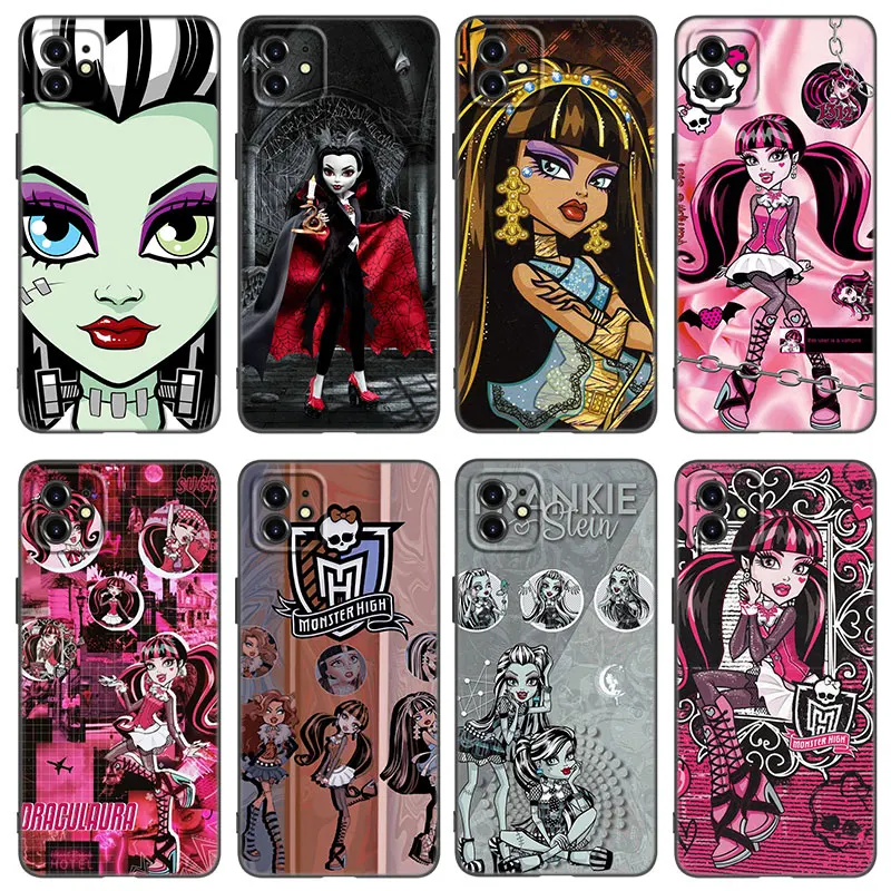 High School Monster Anime Phone Case For Apple iPhone 13 12 Mini 11 Pro XS Max XR X 8 7 6S 6 Plus SE 2022 2020 5S 5 Black Cover