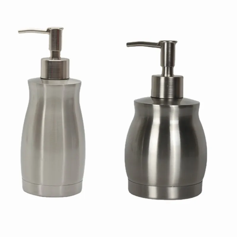 

1PCS 390/400ml Shower Soap Lotion Dispensers Bottle Pump Stainless Steel Tower Shampoo Dispenser for Bathroom Kitchen Hardware