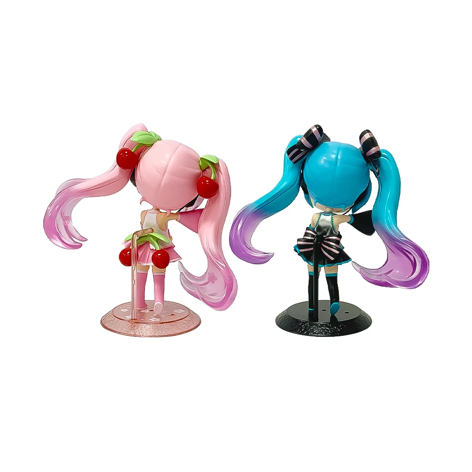 Hatsune Miku nouveau Anime 16 cm chanteur virtuel Manga Statue Figurines modèle jouets ordinateur bureau gâteau décoration jouets mignons