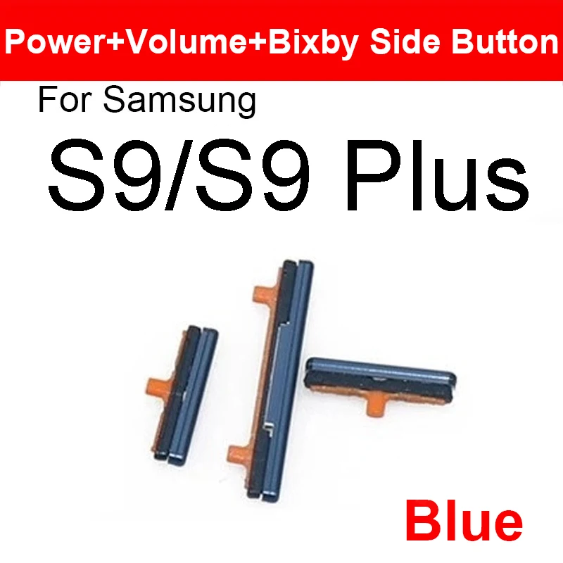 On/Off Power Side Button + Volume Button + Bixby Key For Samsung Galaxy S8 S9 S10 Plus S10+ Note 8 Button Key Replacement Parts