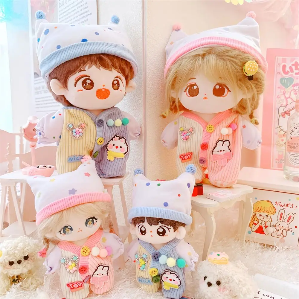 10cm 20cm Doll Clothes Set Hat Jumpsuit Outfit Changing Dressing Game Doll Accessories Clothing DIY Children's Gift Toys