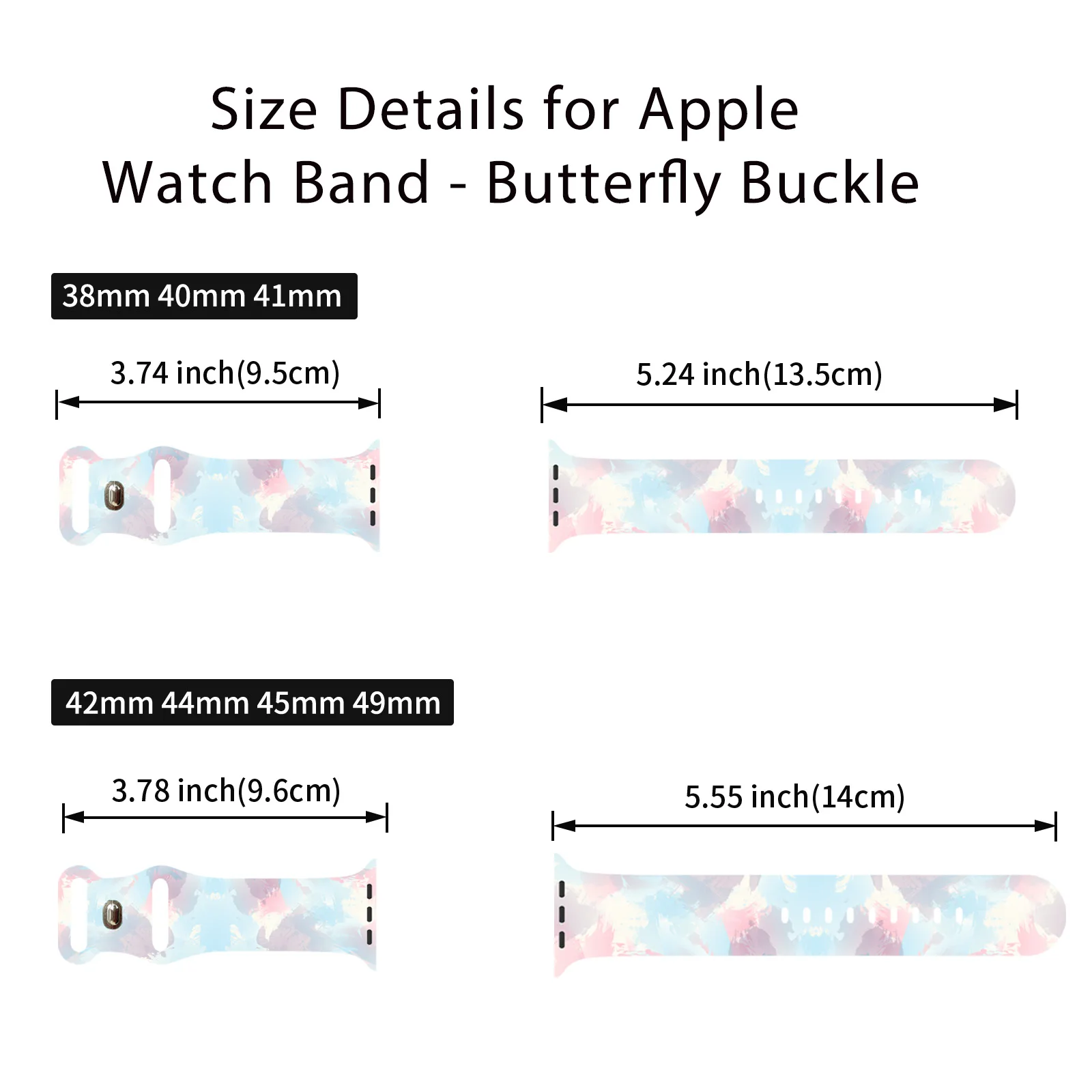 حزام ساعة مطبوع بألوان مائية لساعة أبل 11 10 9 8 7 سوار من السيليكون قابل للاستبدال لساعة iWatch 46 مم 44 مم 42 مم 41 مم