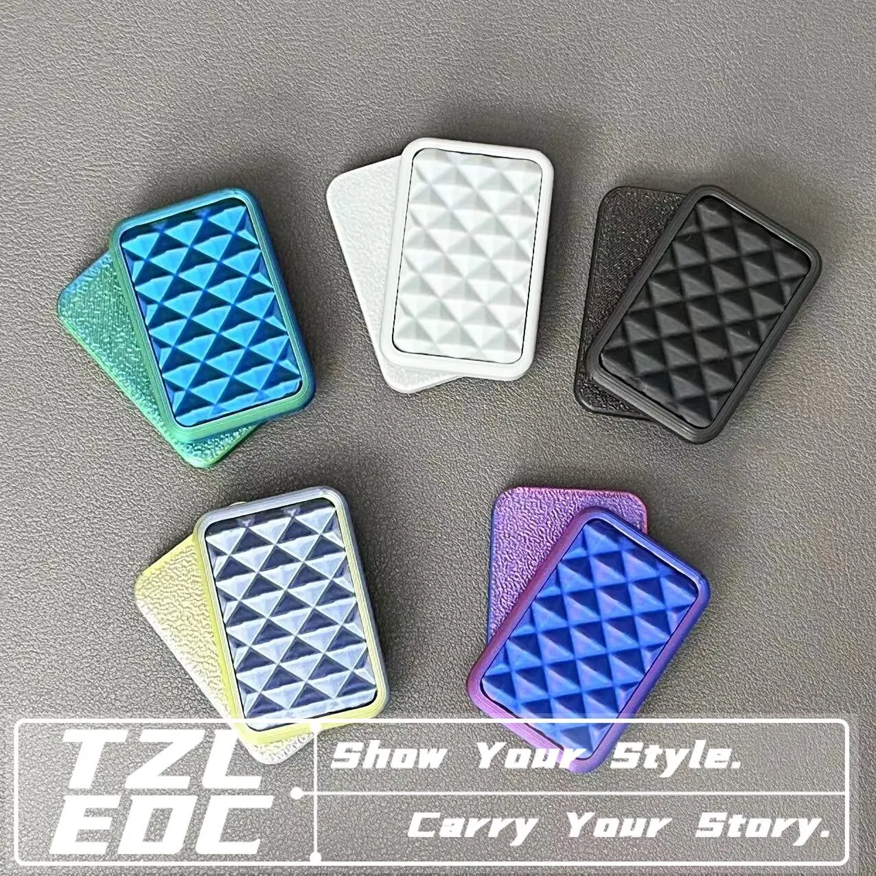 EDC Fidget Slider Infinite Position Magnetic Fidget Spinner Flip Click Coin 3D Printed Hand Spinner Stress Relief Desk Toy