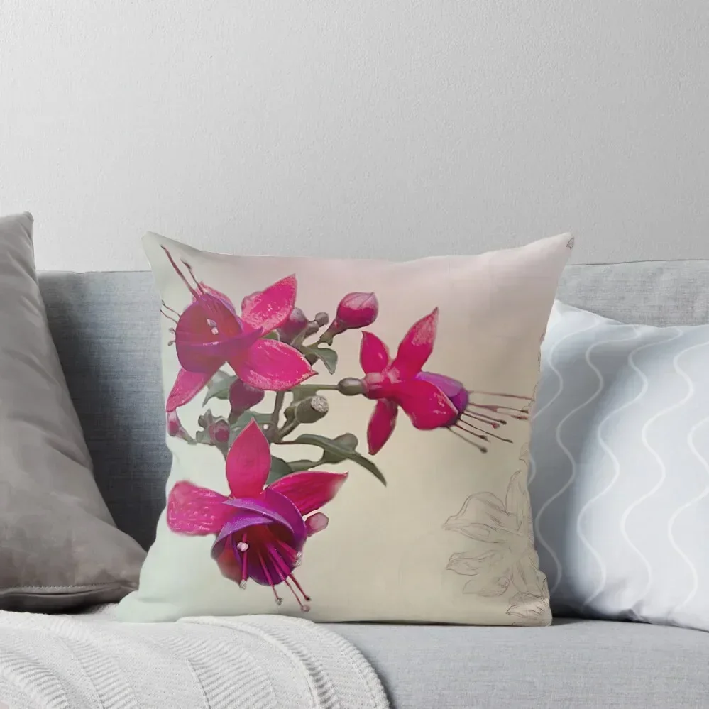 

Fuchsia Throw Pillow Decorative Cushion Pillowcases Bed Cushions Pillows Aesthetic Bed pillowcases pillow