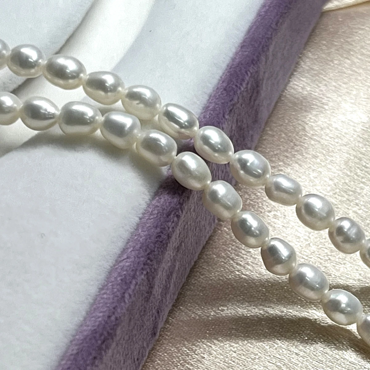 

4-5mm High Quality Rice Shaped Semi-finished Natural Freshwater Pearl Beads for Jewelry Making DIY Necklace Bracelet Accessories