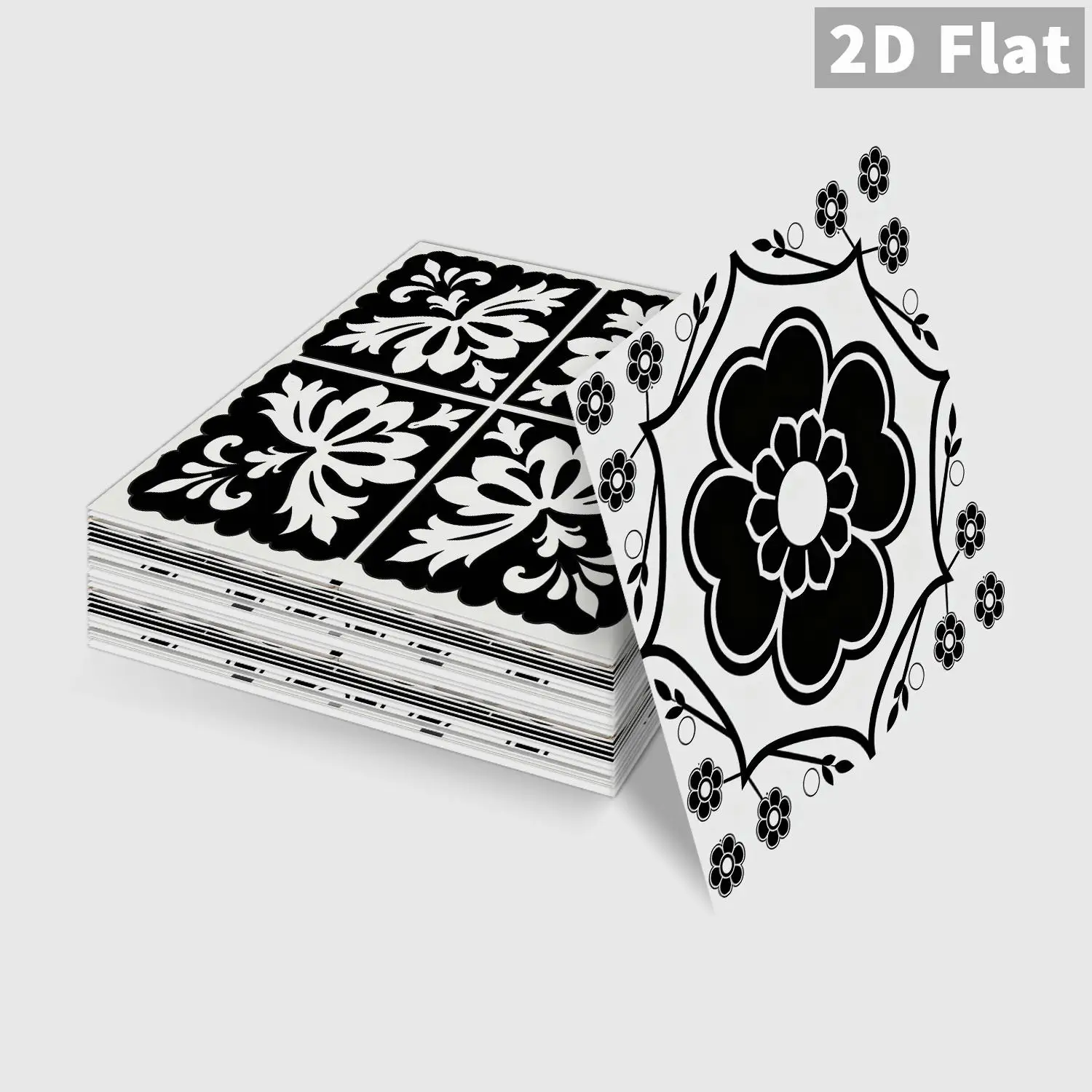 

Retro floral tile decal, 36 waterproof self-adhesive wall stickers, suitable for splash proof kitchen and bathroom walls
