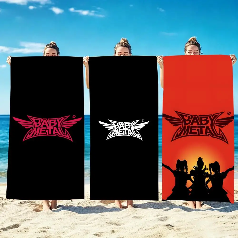 B-BABYMETAL Towel Microfiber beach towel, quick-dry, sand-free, ultra-fine fiber, super soft.