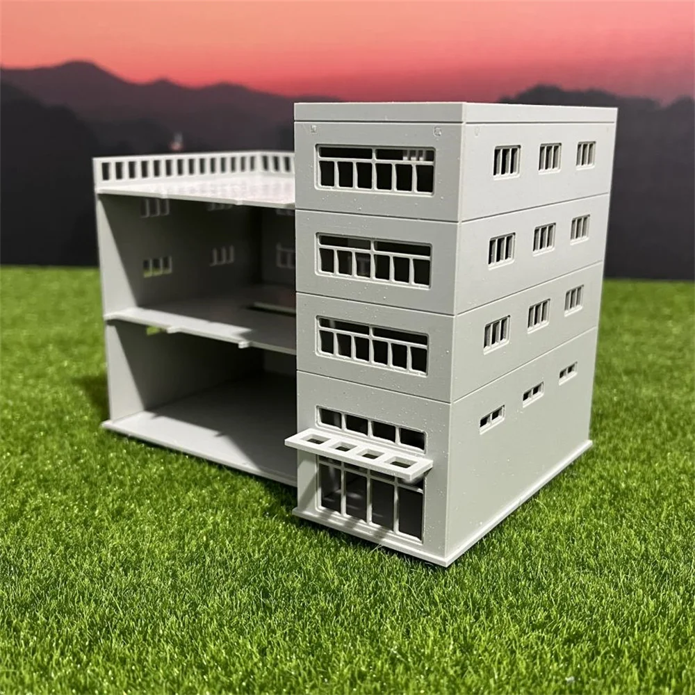 N Scale 1/150/100/87/72/64/50 Assembly Simulation Building Model Garage Fire Station Layout Diorama