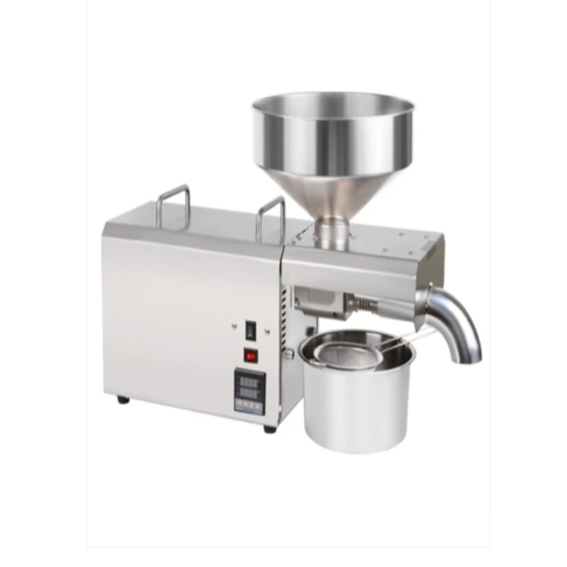 Household oil press, commercial stainless steel oil press, electric automatic hot and cold oil press