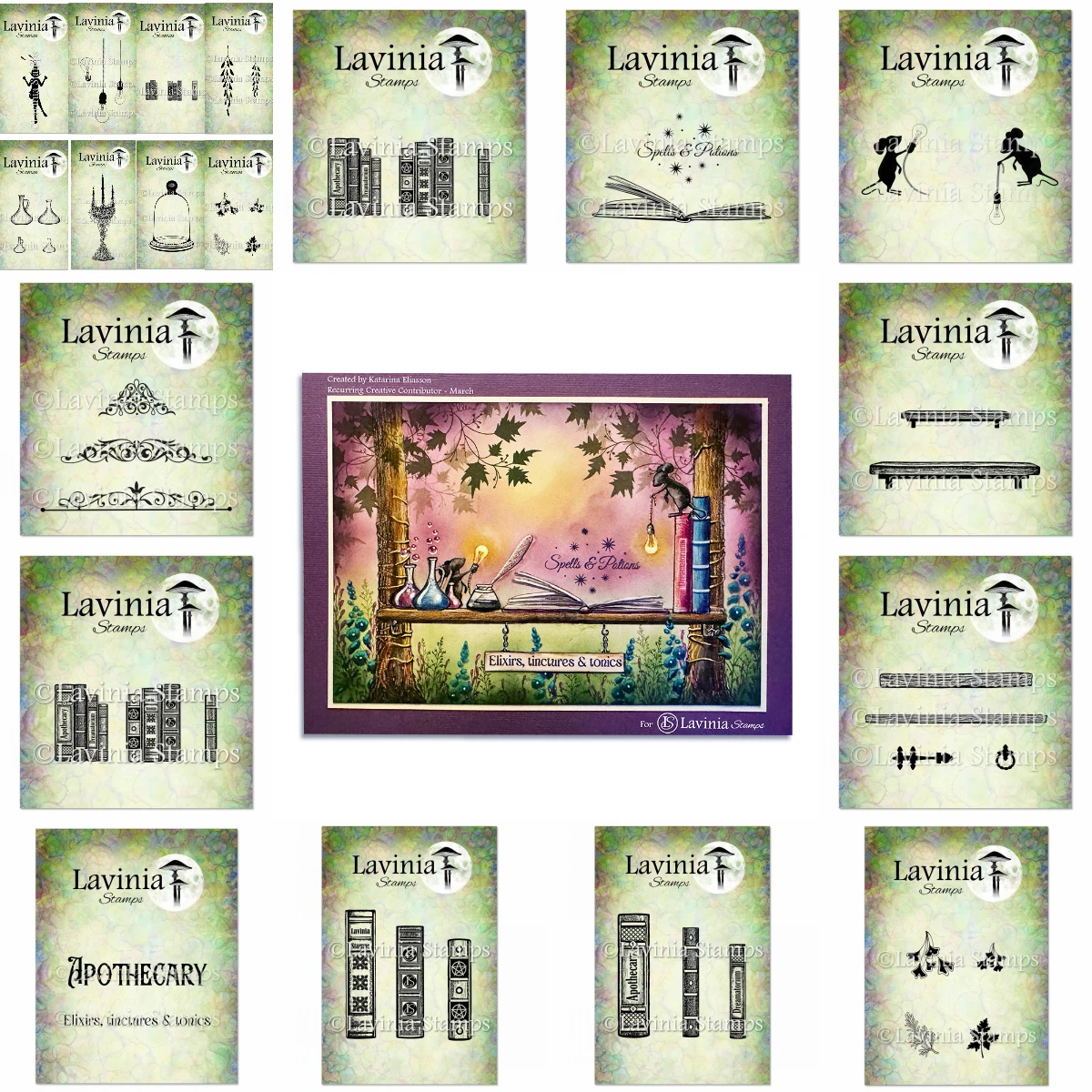 

Laviniastamps The Dreamatorium Bundle Ink Pot Stamp For Diy Scrapbooking Crafts Maker Photo Album Template Handmade Decoration