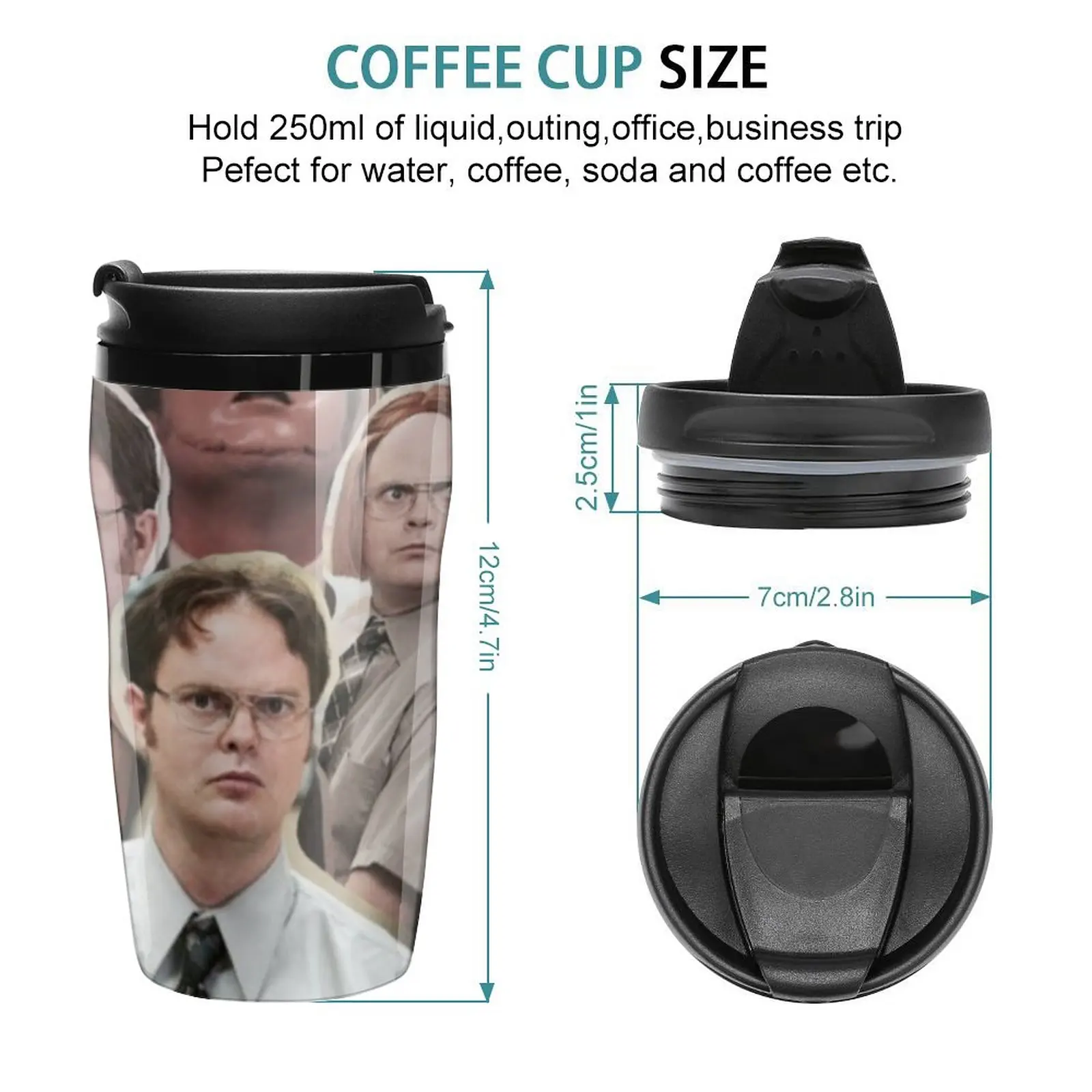 New Dwight Schrute - The Office Travel Coffee Mug Coffee Accessory Coffee Cup Heat Preservation