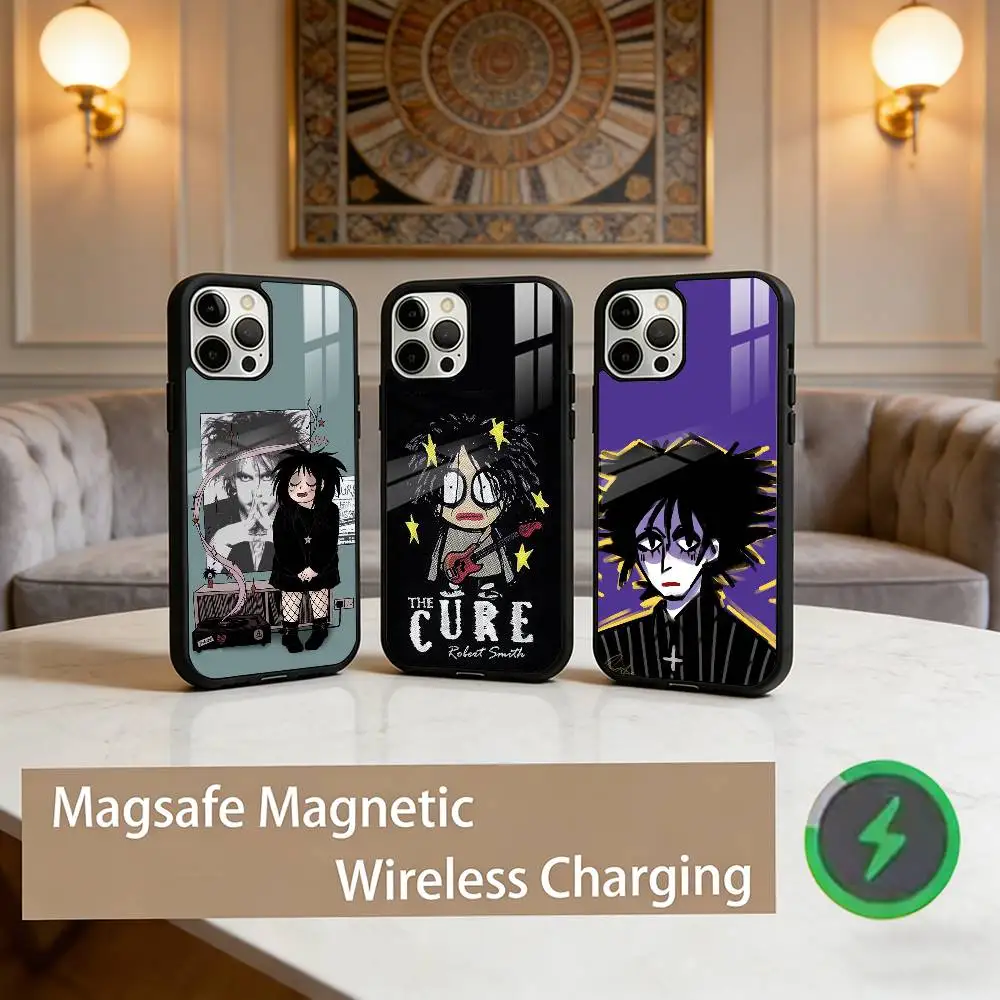

The cure Robert S-Smith Phone Case For iPhone17,16,15,14,13,12,11 Plus,Pro Max Magnetic For Magsafe Wireless Charging