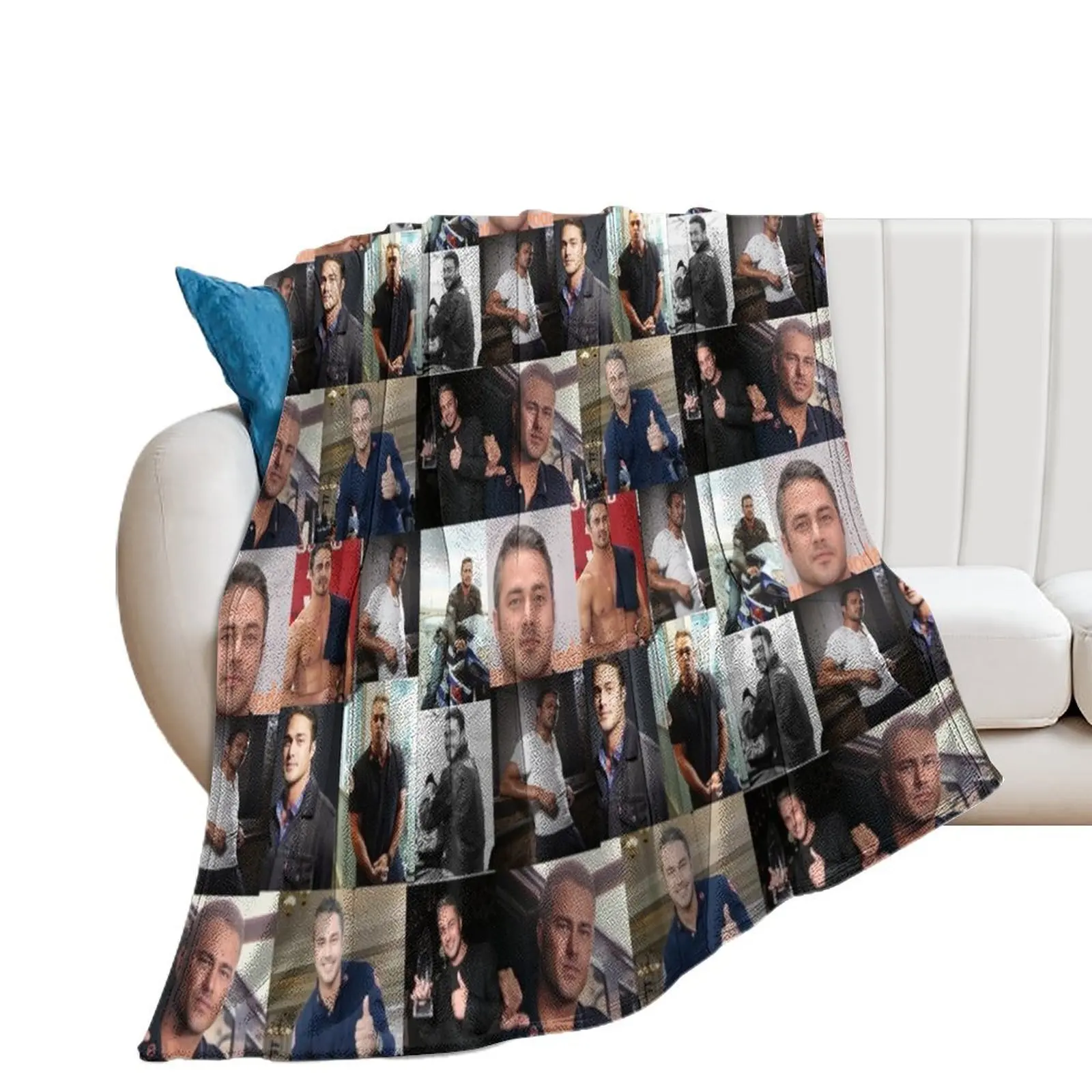 Taylor Kinney or Kelly severide Throw Blanket Camping Designers Blankets