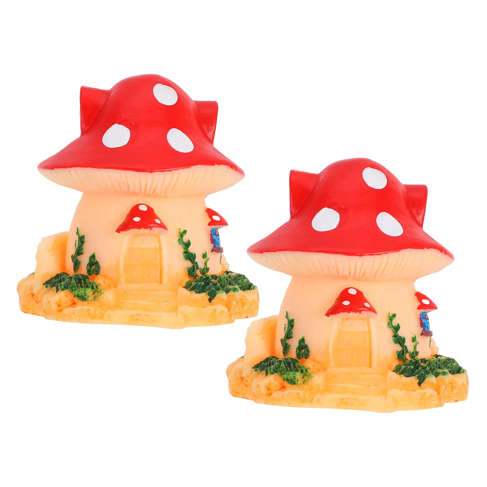 Climbing Pet Box Decoration Bonsai Mushroom House Mini Crafts Garden Ornament Resin Micro Landscape Simulated