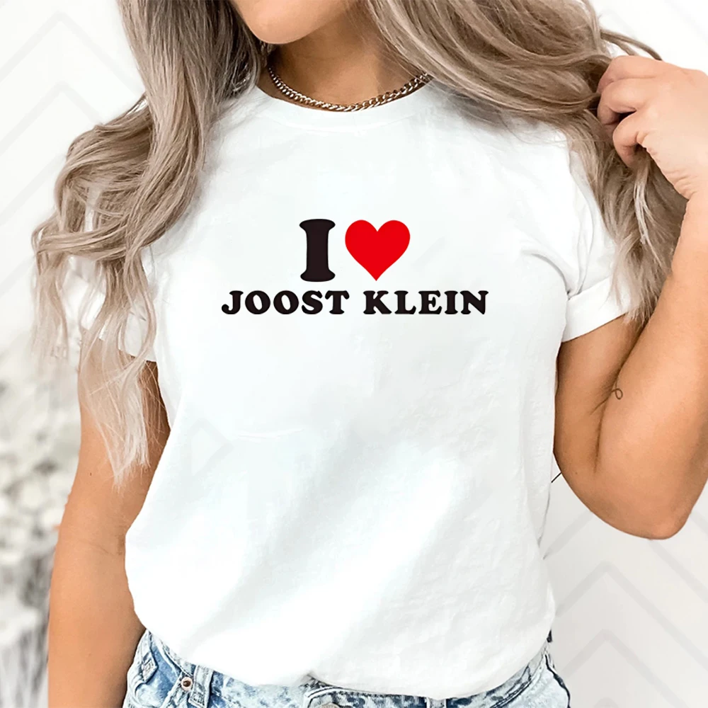 I Heart Love Joost Klein Graphic T Shirt Harajuku Fashion Trendy Shirt 90s Grunge Y2k Top Joost Klein Short Sleeves Casual Tops