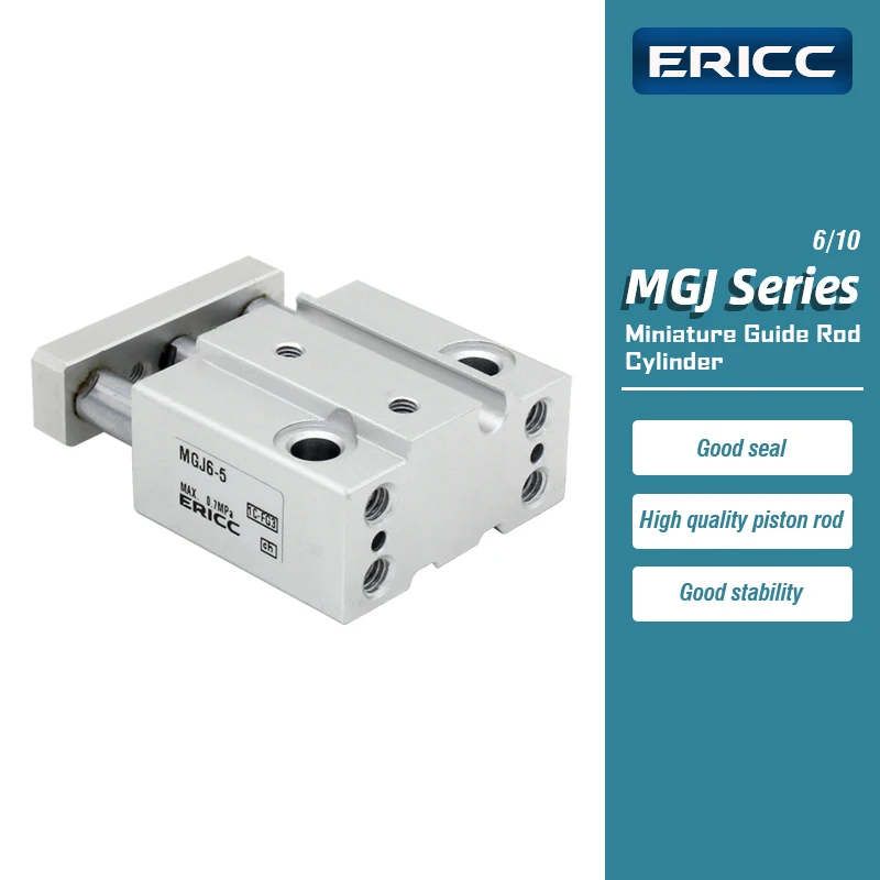 

MGJ Miniature Guide Rod Cylinder MGJ6-5 MGJ6-10 MGJ6-15 MGJ10-5 MGJ10-10 MGJ10-20 MGJ10-15