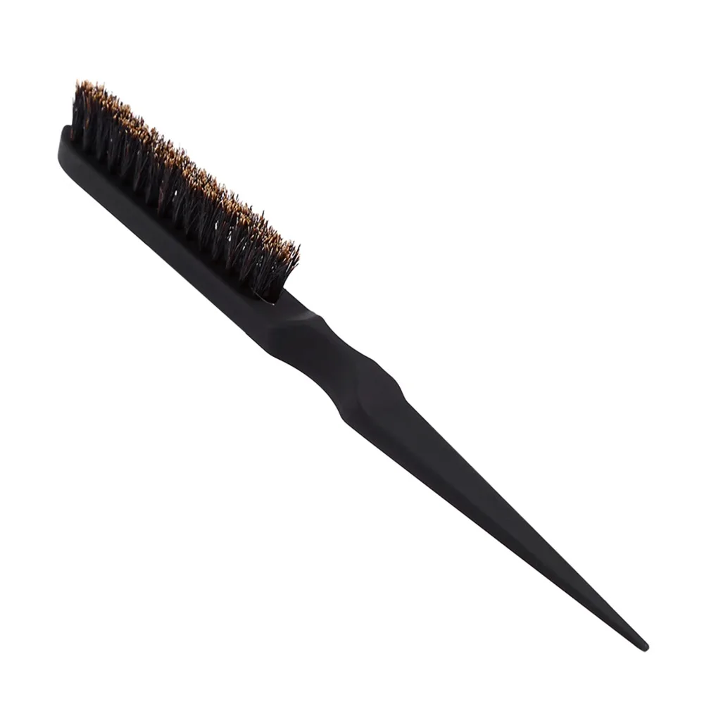 Long And Short Brush Hair Hair Teasing Brush Multi-Purpose Comb Black Finish Detangling Comb Tail Handle Tail Comb Hair Styling