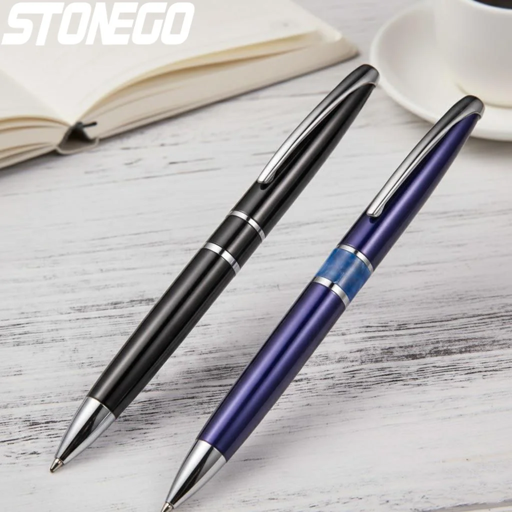 

Luxury Acrylic Ballpoint Pen Medium 10mm Nib Refillable Roller Smooth Writing Stainless Steel Executive Office School Supplies