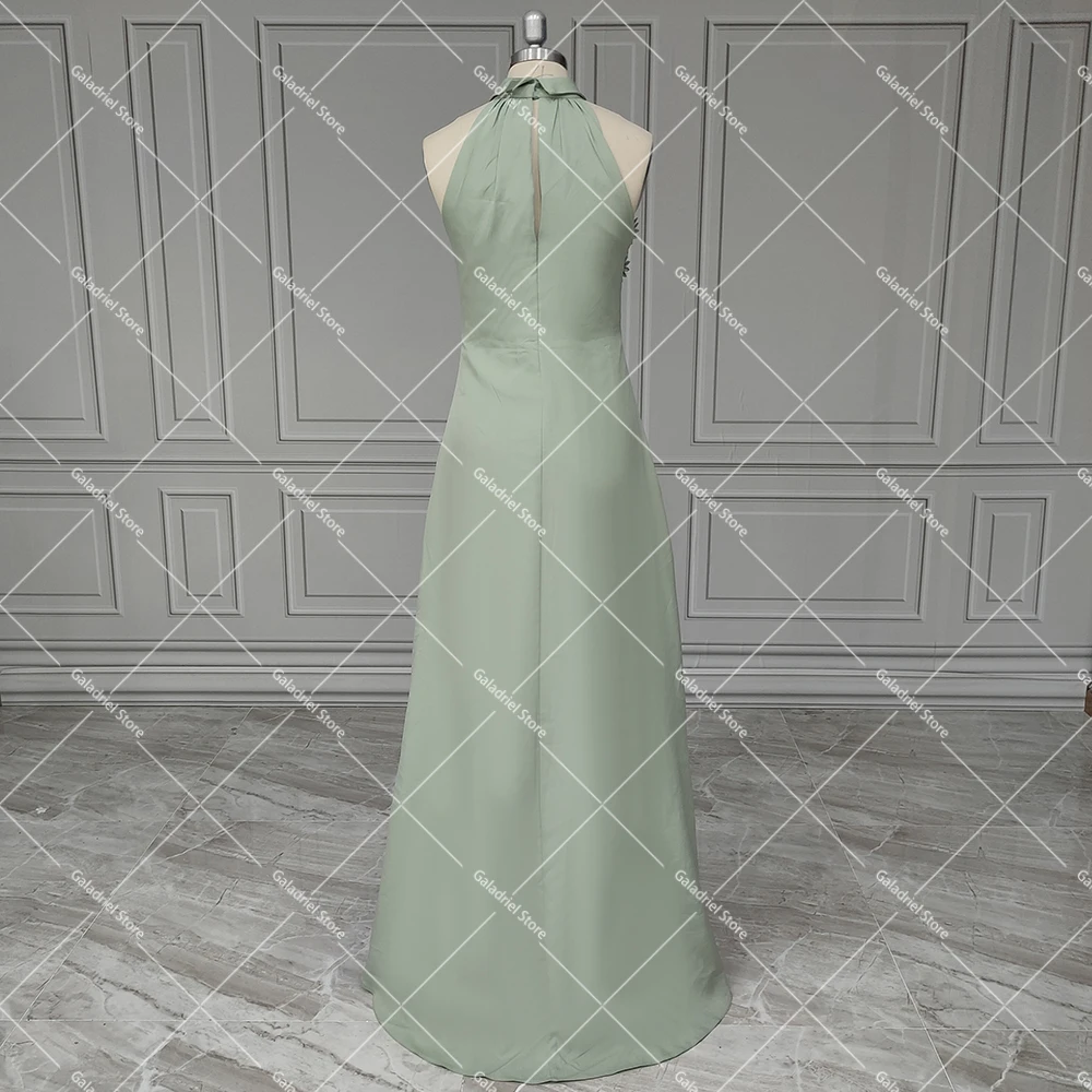 Robe de Cocktail Dos auxsur Mesure, Tenue de Bal, Quelle que soit la Gaine, Florale 3D, Initiée au Froid, Vraies Photos, Coupe Cintrée, Simple, Vert Sauge