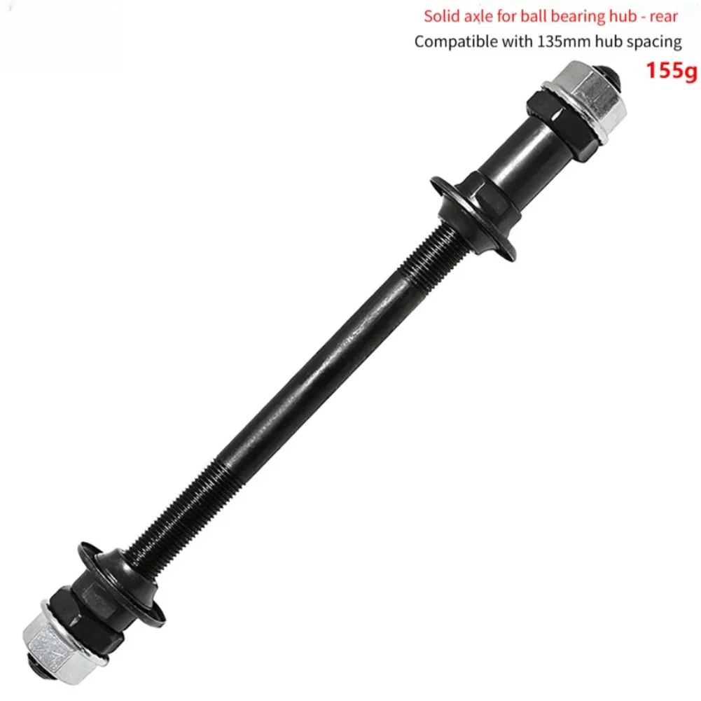 Front And Rear Solid Axle For Cup And Cone Hubs 150mm 180mm 9mm OD 5mm ID 3/8 X 26T Compatible With Ball Bearings image 3