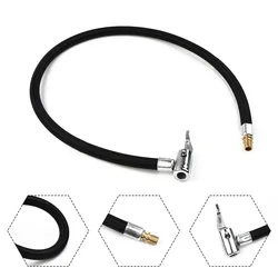 Auto Air Inflator Hose Adapter Black 60cm Car Tire Valve Connect Pipe Chuck Inflator Air Pump Extension 64.2x5.7x1.9cm M8x0.75