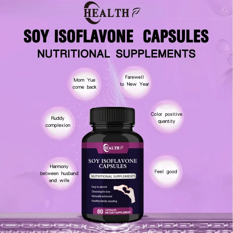 Soy isoflavones, 60mg (plant compounds specially concentrated from soybeans, such as genistein, Daidzein, and glycine)