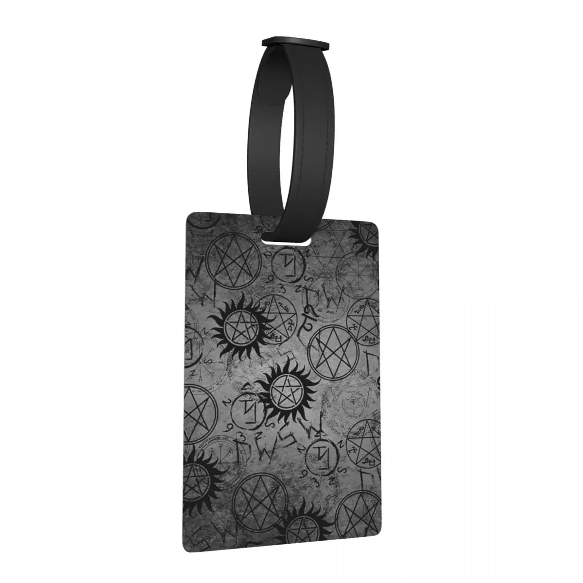 

Supernatural Grey Luggage Tags Suitcase Accessories Travel Portable Baggage Boarding Tag Label Holder ID Name Address