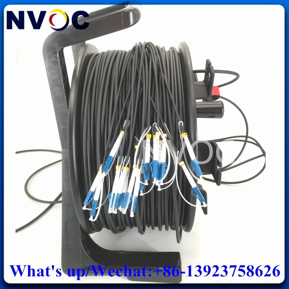 

100M 150M 200M Armored LC-LC 8C Single Mode 8Strands SM Outdoor FTTA FTTH Fiber Optic Cable Patch Cord with PCD310/235