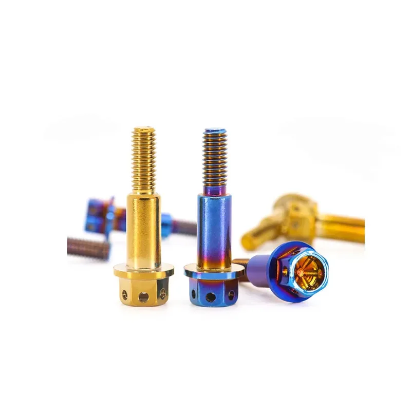 Weight Reduction Outer Hex Flange Hollow Bolts with Structural Reinforcement for Vehicle Customization Steps Design