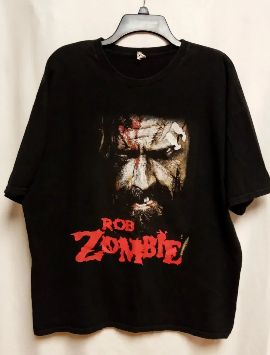 ROB ZOMBIE 2014 CONCERT TOUR BLACK GRAPHIC T SHIRT SIZE 2X ALSTYLE