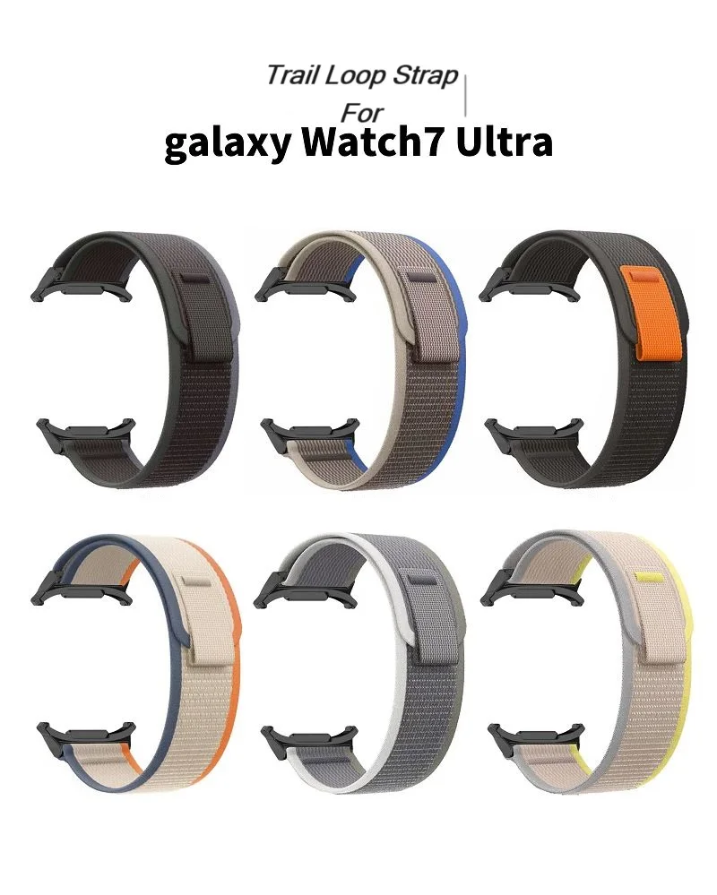 Trail Loop For Samsung Galaxy Watch 7 Ultra 47mm Strap Adjustable Nylon Wristband for Galaxy Watch 7 Ultra Band Accessories