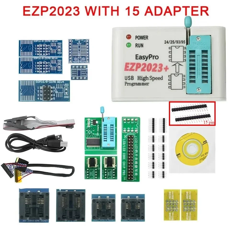 100% Original EZP2023 High-speed USB SPI Programmer EZP 2023 Support 24 25 93 95 EEPROM 25 Flash BIOS Chip Better Than EZP2019