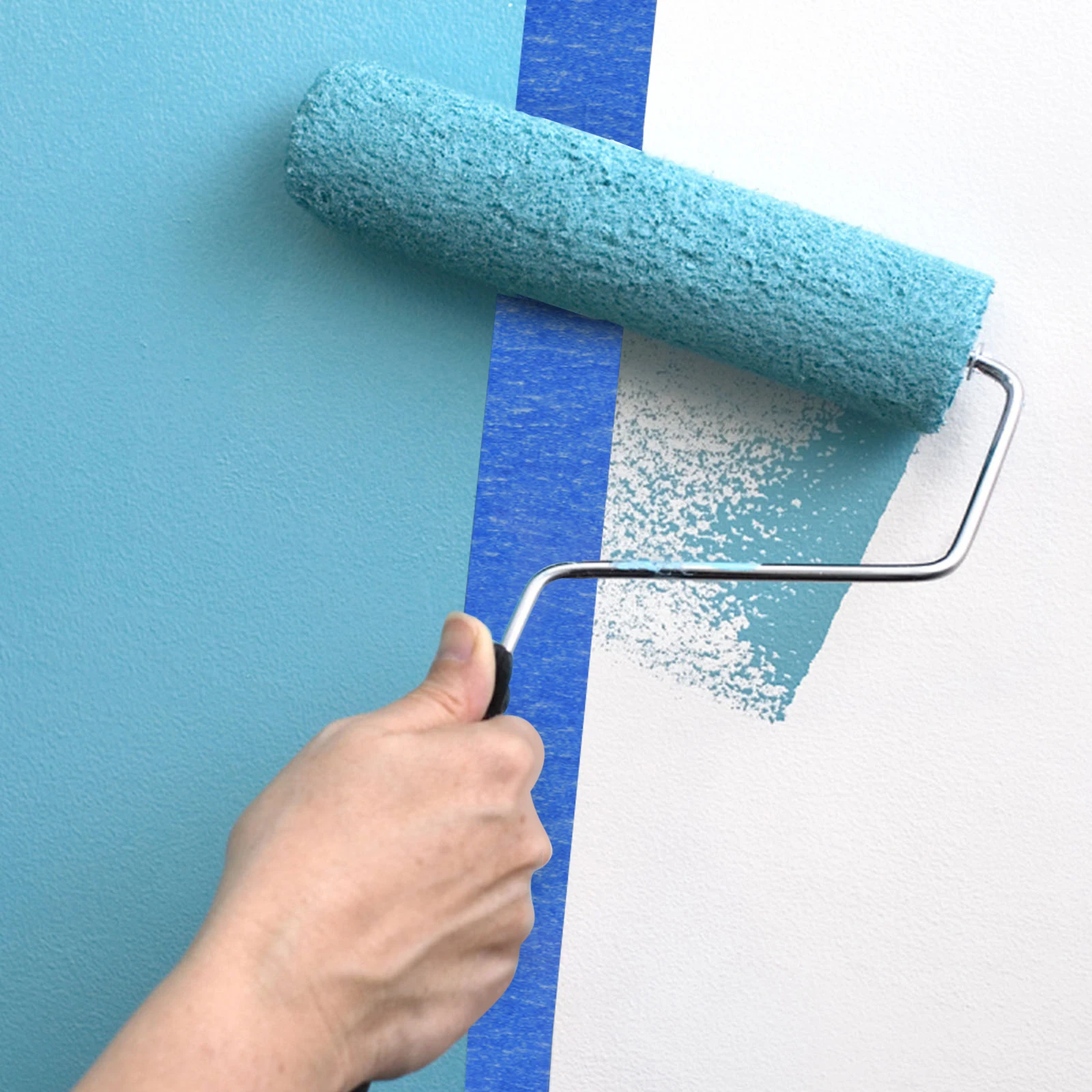 

4 Rolls Masking Tape For Painting Crafts Spraying Wall Protection Premium Paper Tape Easy Peel For Wood Drywall Tile