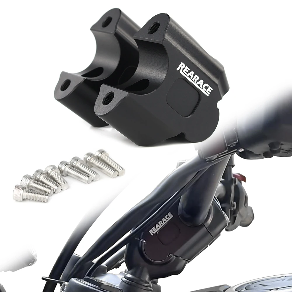 

Motorcycle Accessories Fit For Royal Enfield Himalayan 450 2024- HIMALAYAN450 Handle Bar Risers Handlebar Risers Black Aluminum