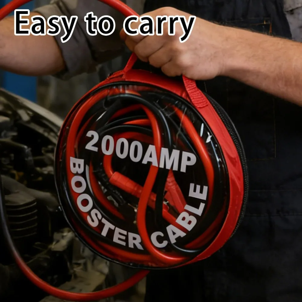 2000A 4M Car Jumper Cables Battery Booster Cable Cold Resistant Copper Emergency Jump Start Wire Auto Truck Motorcycle Tools view 5