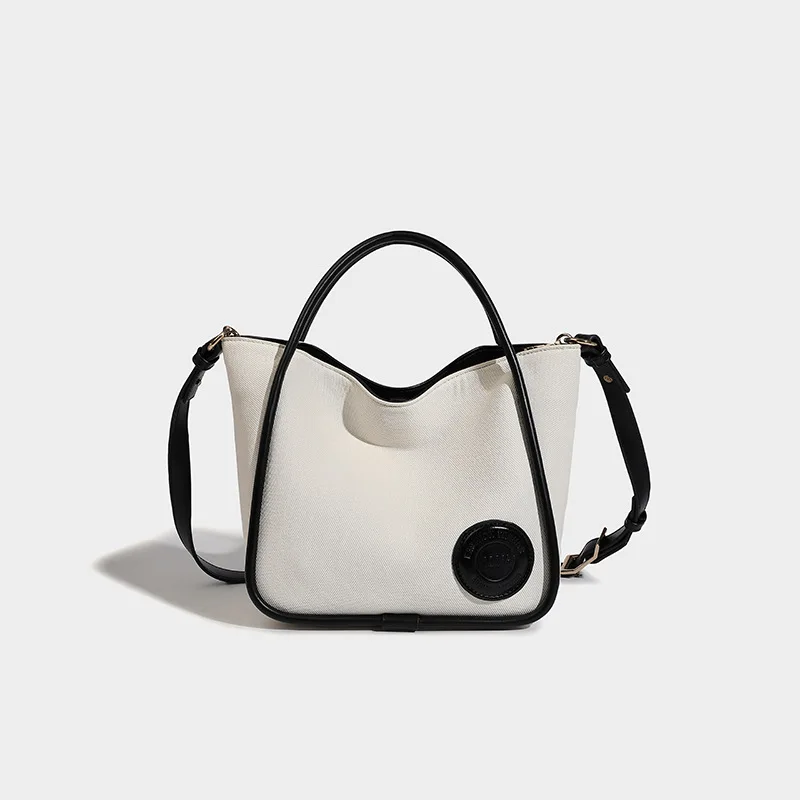 

Women Canvas Tote Handbags Casual Shoulder Shopper Work Bag Crossbody Casual Messenger Bags with Leather Strap