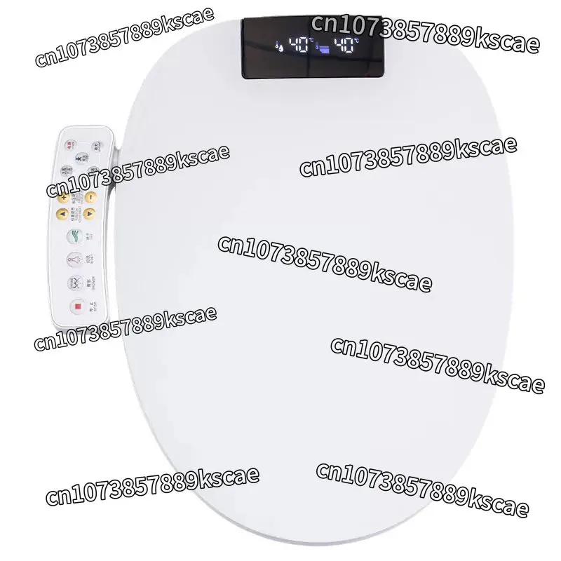 Smart Heated Bidet Toilet Seat Cover, Warm Air Dryer Adjustable Water Wind Temperature