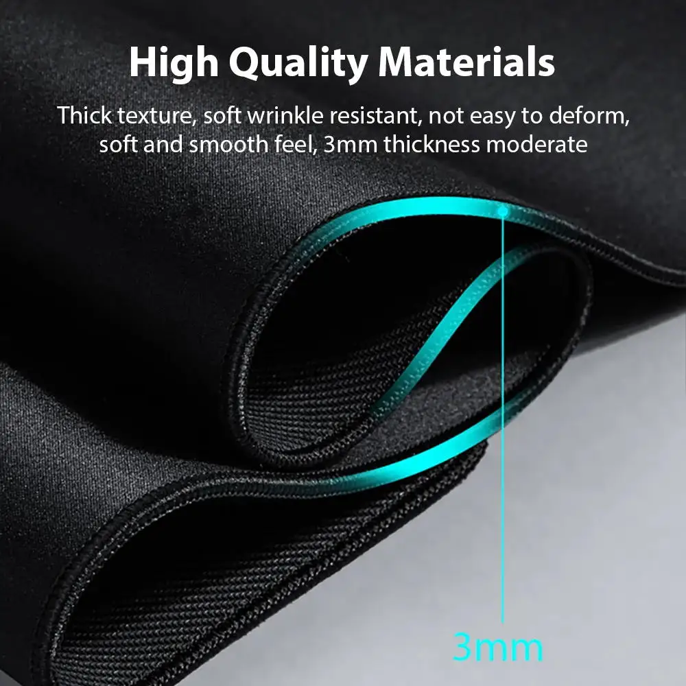 XXL Hitam Mouse Pad Gaming MousePad Besar Mouse Pad Gamer Mause Karpet PC Meja Tikar Keyboard Pad Komputer Mouse Pad 90x40cm