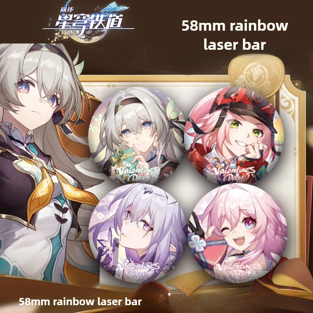 هونكاي: ستار السكك الحديدية أنيمي ميرش شارة اليراعات الفوضى روان مي دان هنغ هيرتا برونيا نيكولا حقائب الظهر زينة الملابس لمحبي