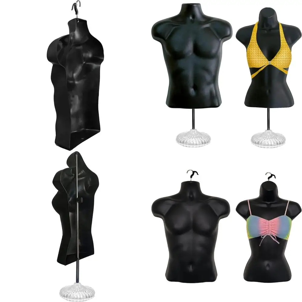 

Универсальный набор манекенов (мужские и женские) с полой спиной и металлическими подставками, размеры S-M