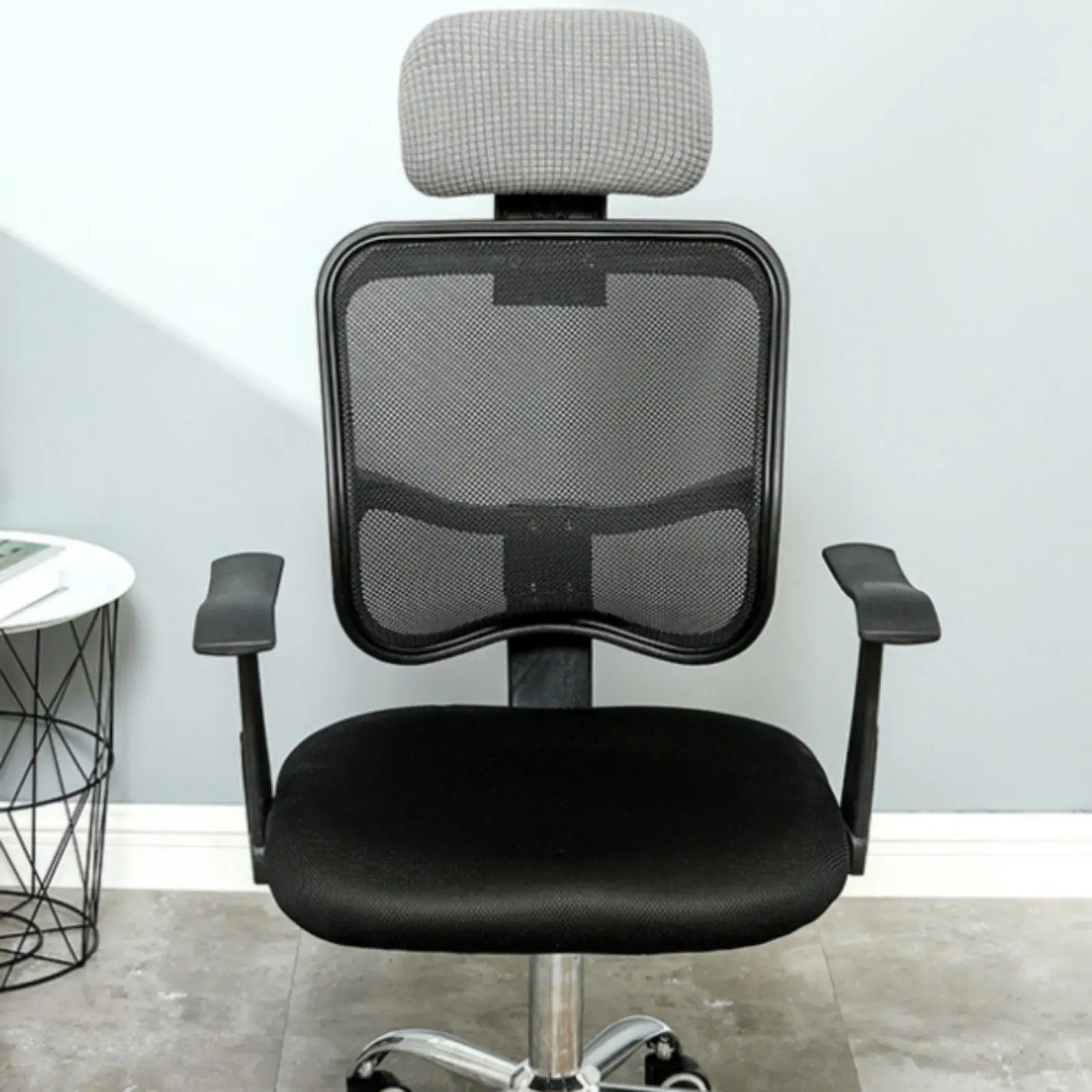 Dustproof Gaming Headrest Cover Stretchy Waterproof Chair Cover for Home Office Ergonomic Armchair