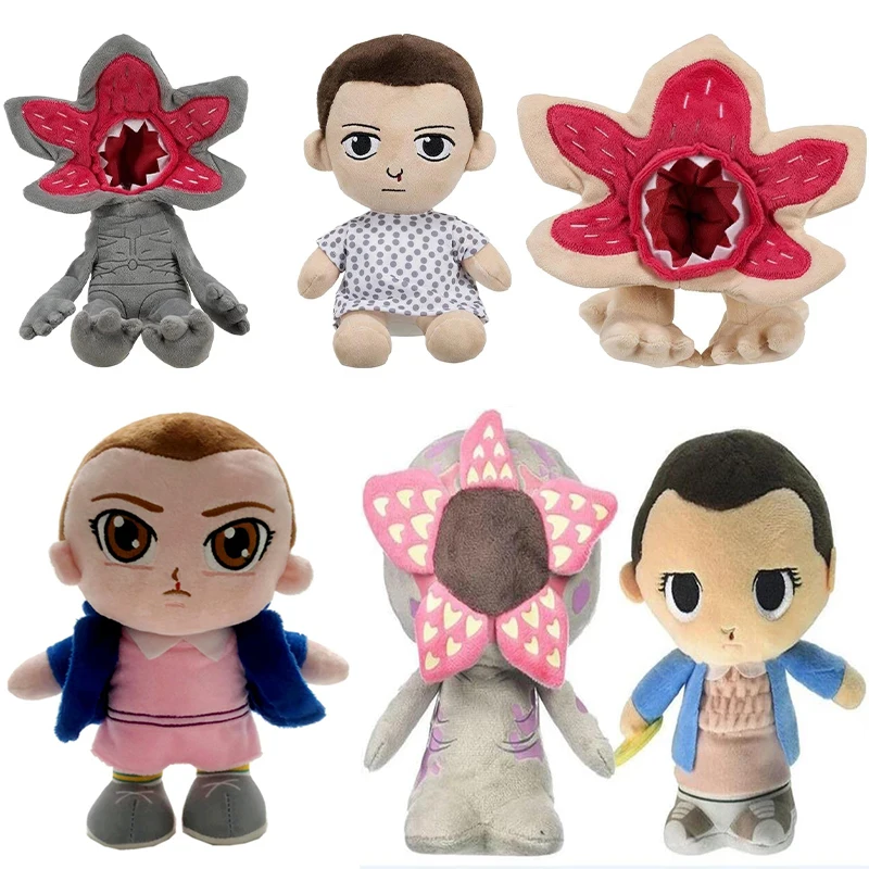 Muñecos de peluche de personajes de juegos de dibujos animados para Niños, lindos muñecos de peluche de once Demogorgon, regalos para bebés, niños, niñas de Halloween