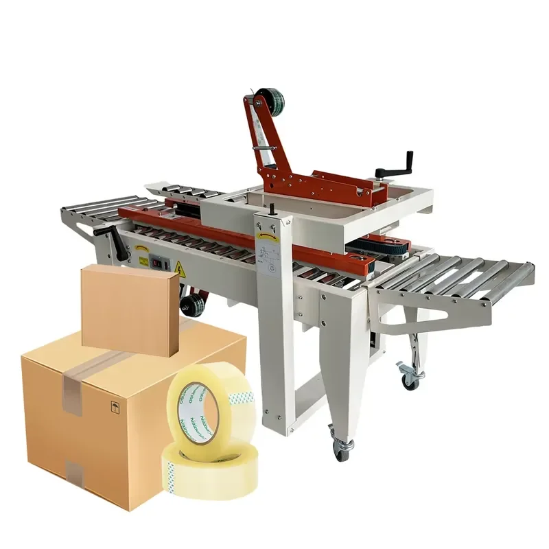 CE Certified Semi-Automatic Carton Case Sealer High Speed Industrial Packaging Equipment for Food Industry for Gear 1 Year