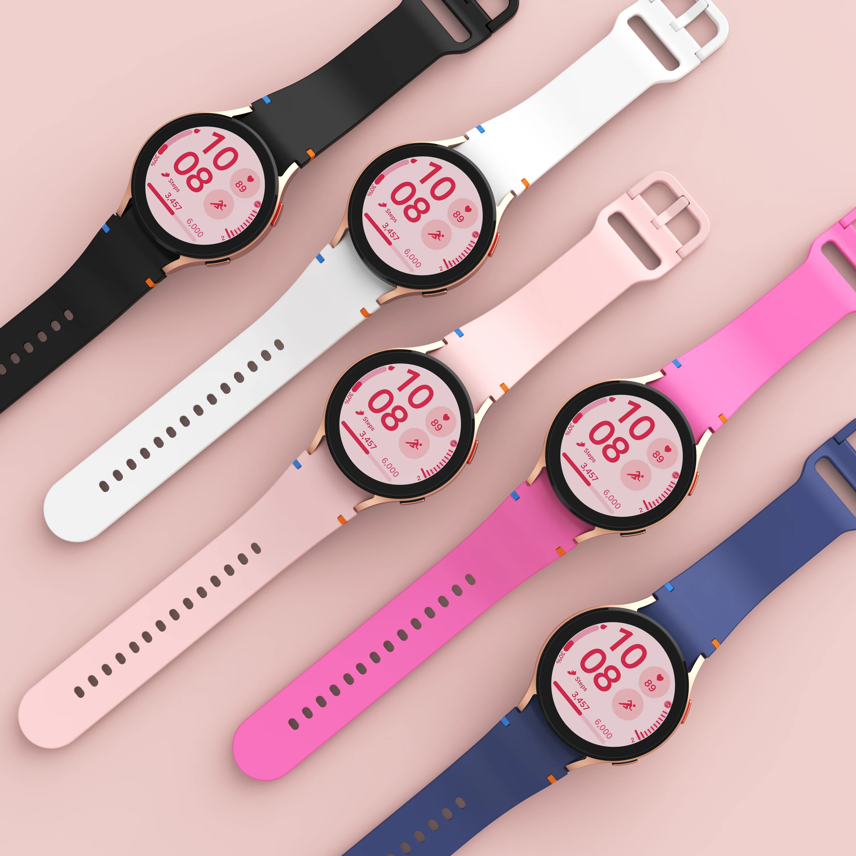 official-website Strap for Samsung Galaxy Watch 7 FE 44mm 40mm Silicone Bracelet Galaxy Watch 4 6 Classic 5 pro band 43mm 47mm image 5