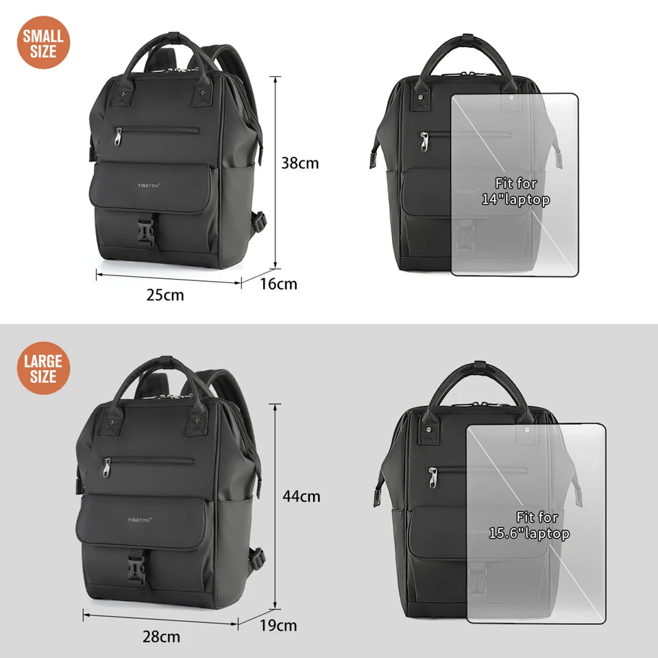 Tigernu Neue Damen Casual Rucksack Für Frauen Spritzwassergeschützt TPU Reise Camping Weibliche Handtaschen Leichte Wandern Schule Rucksäcke – Detail 12