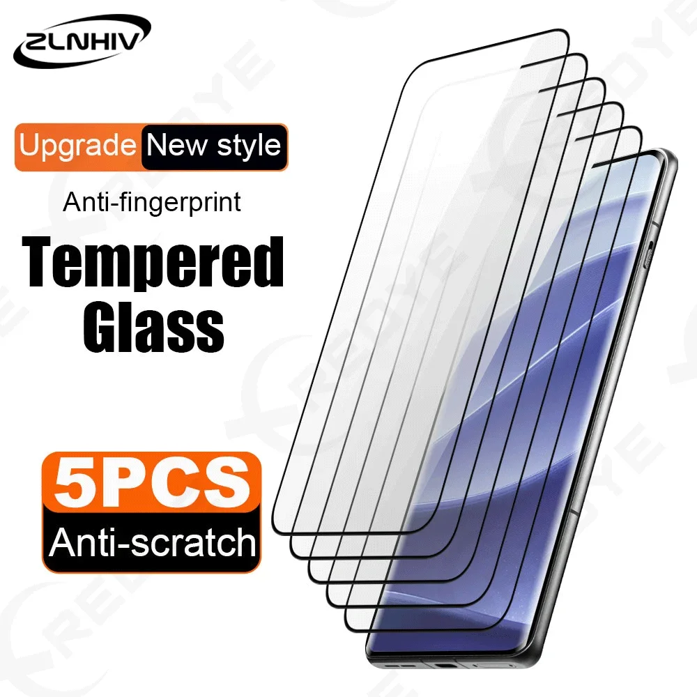 

5Pcs Phone Screen Protector For Redmi Note 14 4G 13 Tempered Glass 12R 12 Turbo Protective Film Glass smartphone 14C 14R 13R 12C