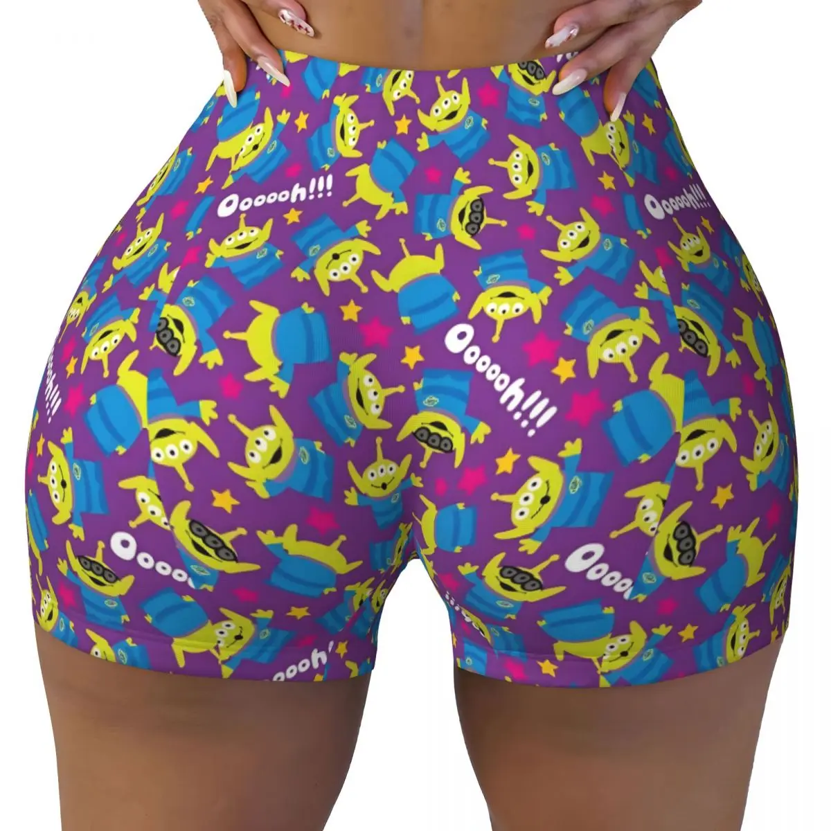 

Изготовленные на заказ шорты для тренировок в стиле манги, волейбольные шорты для бега, женские яркие цветные шорты для йоги в тренажерном зале