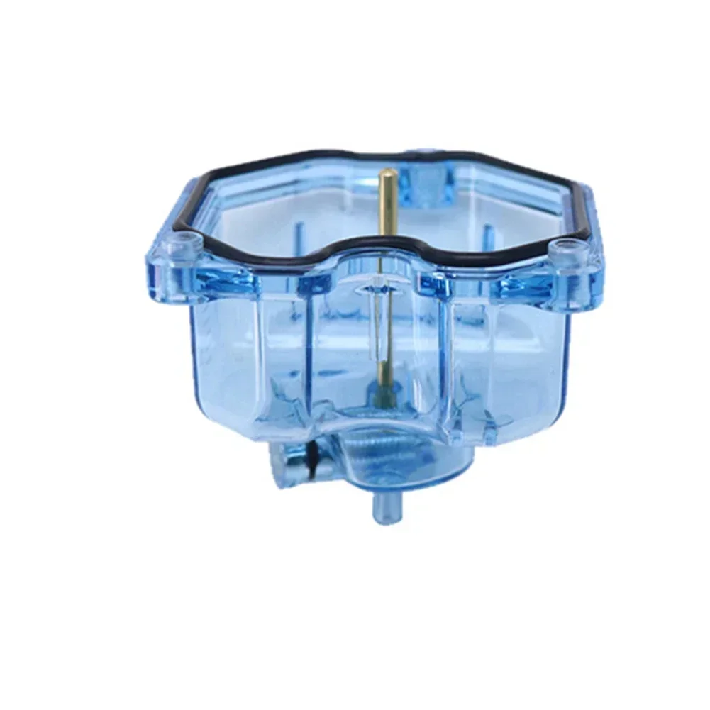 Motorcycle Carburetor Float Bowl Shell Blue Clear Transparent For PZ26, PZ27, PZ30, PZ32 Carb Replacement Parts
