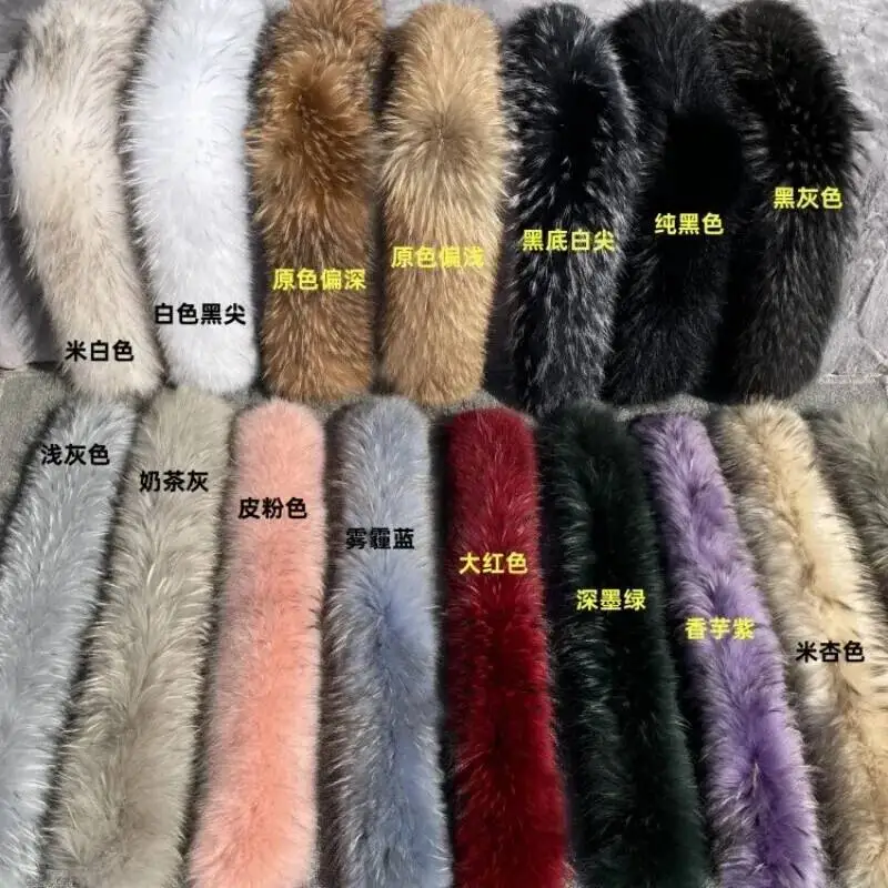 女性の天然アライグマの毛皮の首輪ネック保温赤いスカーフ冬コート高級キツネのスカーフ飾るファッションデザイナースカーフ女性