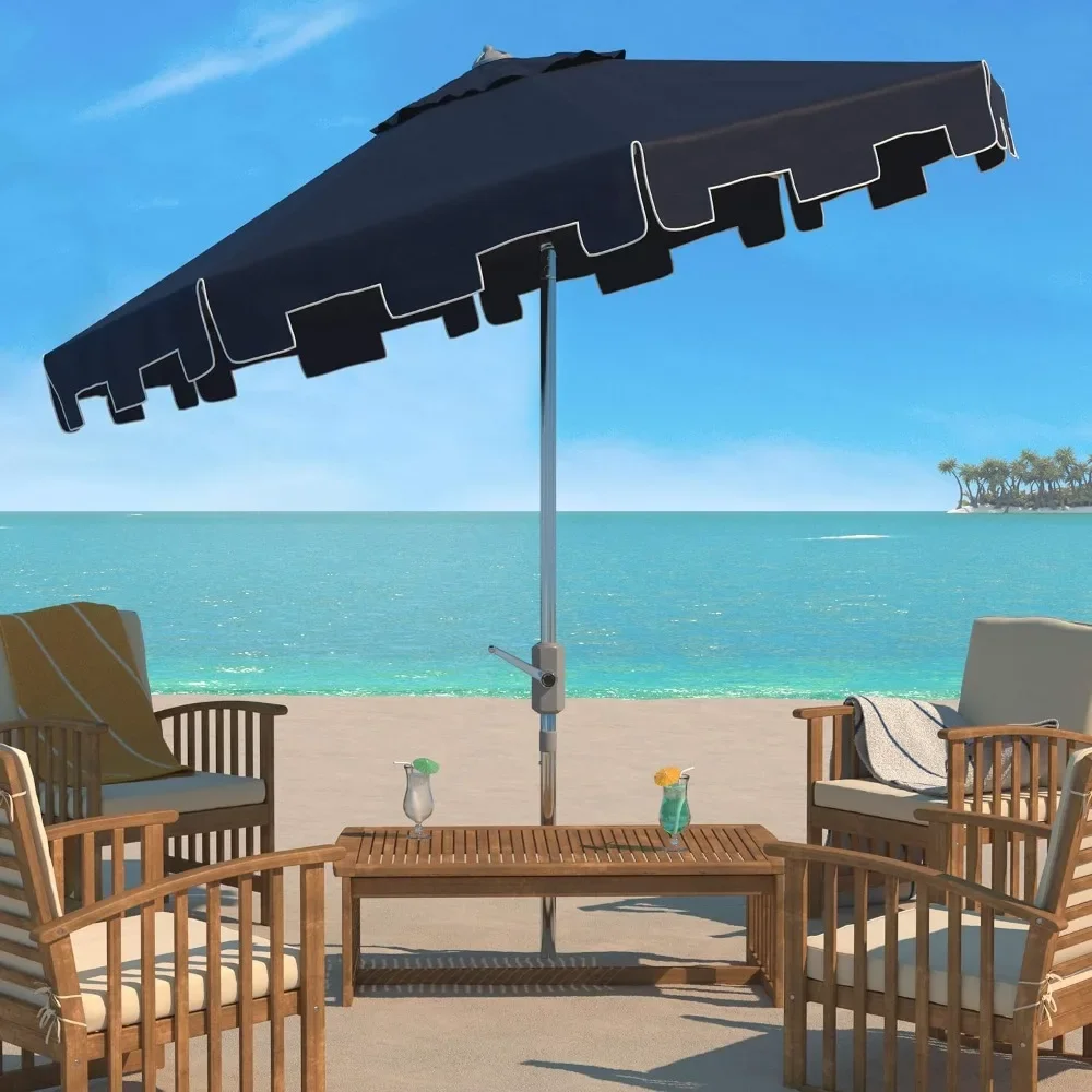 

Outdoor Black and White 9-inch Umbrellafreight Free Parasol Umbrella for the Beach Large